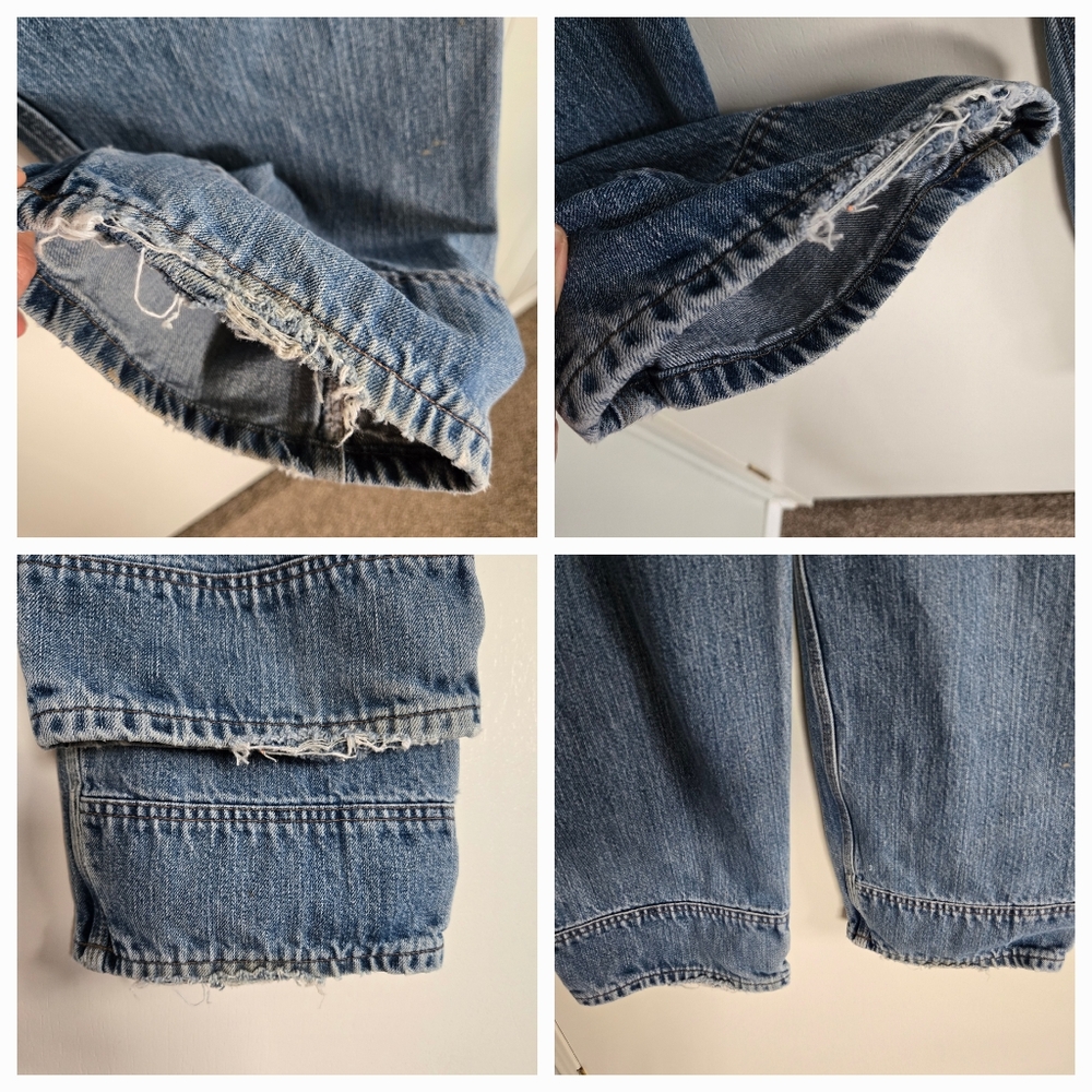 Carhartt Blue Denim Jeans Men's 32 with Paint Splatter - Picture 10 of 11